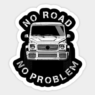 No road no problem - G Wagon Klasse Offroad 4x4 SUV Sticker